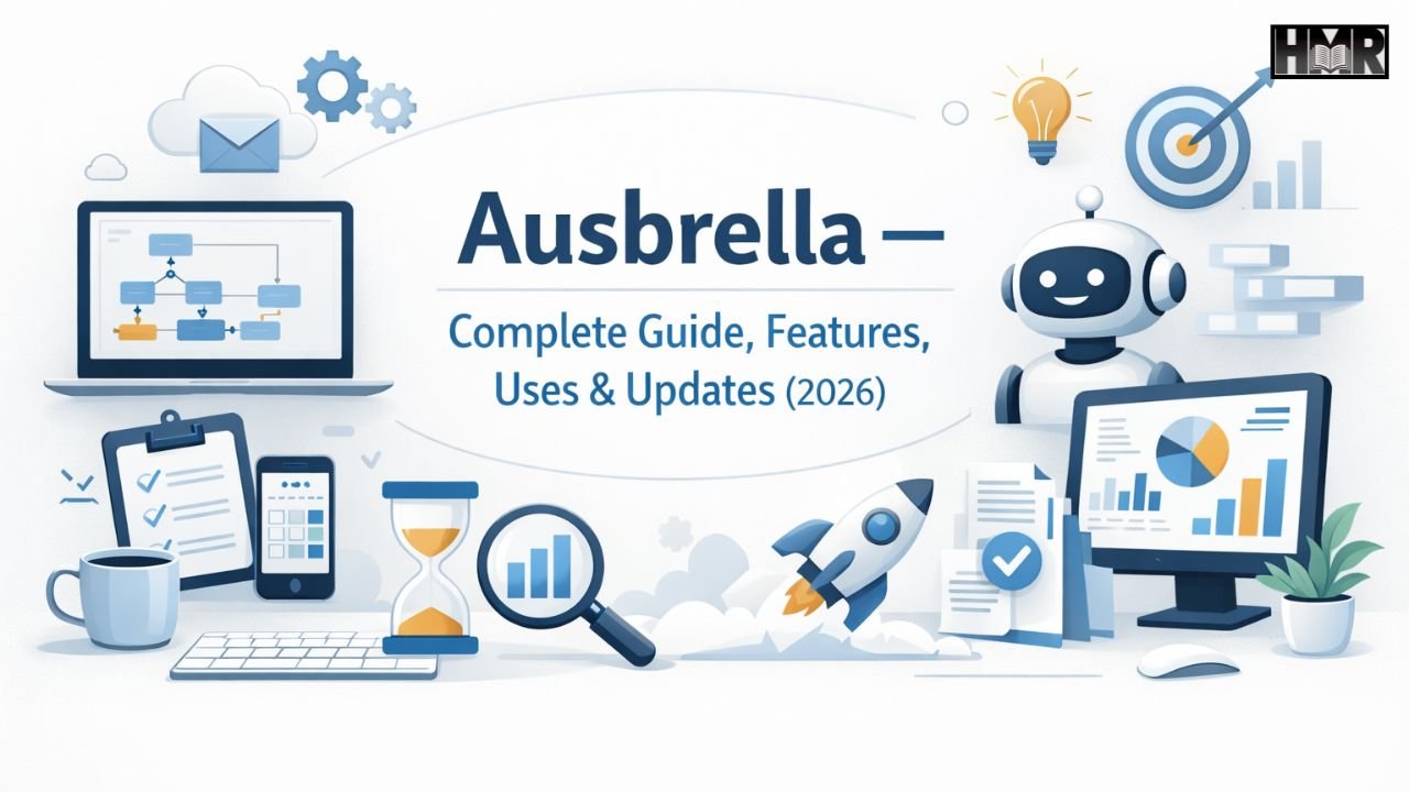 Ausbrella featured image for complete guide showing features, workflow automation, and productivity tools (2026)
